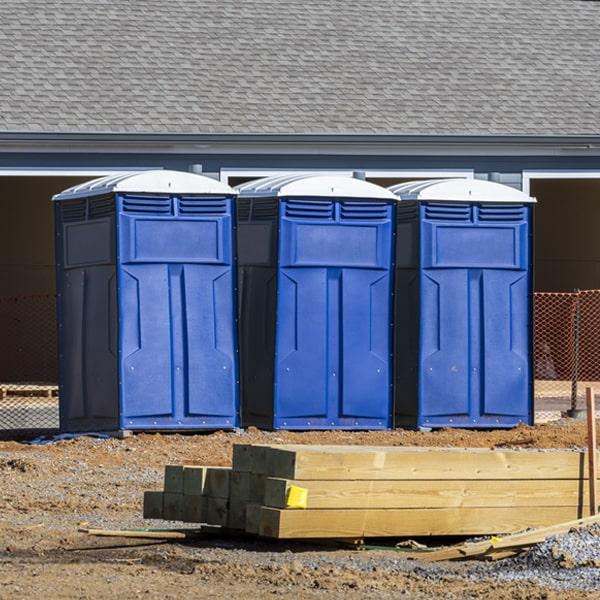 how often are the portable toilets cleaned and serviced during a rental period in Livingston Manor